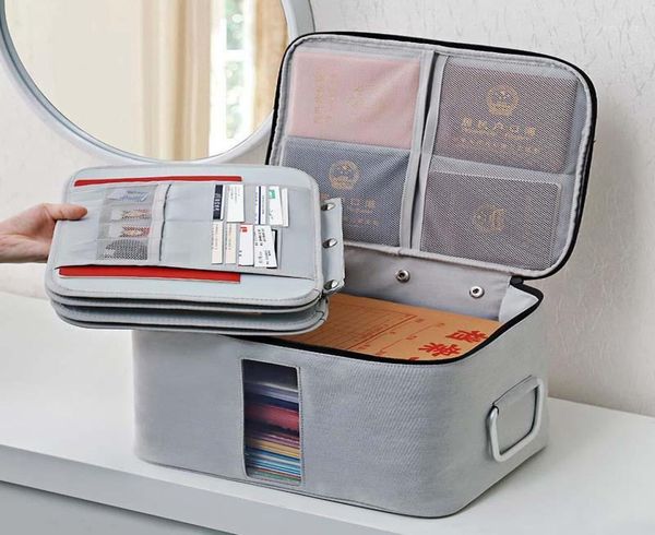 

files bag briefcase document certificates organizer multilayer large capacity travel document storage bag box home office use12612568