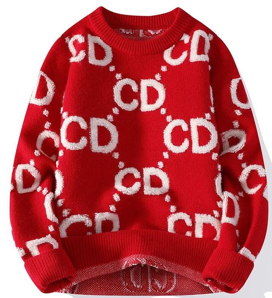 

mens sweater for luxury clothes women sweaters casual knit contrast color long-sleeved fashion classic ladies collar cotton coat, White;black
