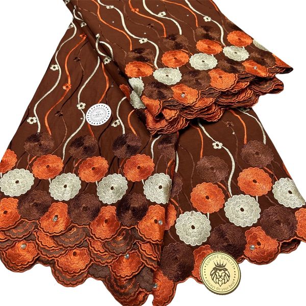 

5 yards swiss voile lace fabric african wedding dress for women banquet party stones clothing 2023 sewing craft textile nigerian costumes ne, Black;white