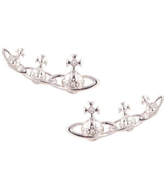 

stud with full package ve0042 three asymmetric earrings0128285288, Golden;silver