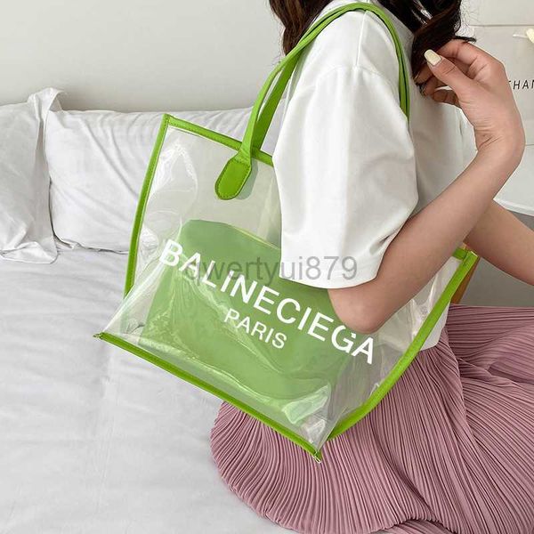 

pvc bags handbag transparent bag stylish and versatile women's bag tote designer bag t10stylishdesignerbagsqwertyui879