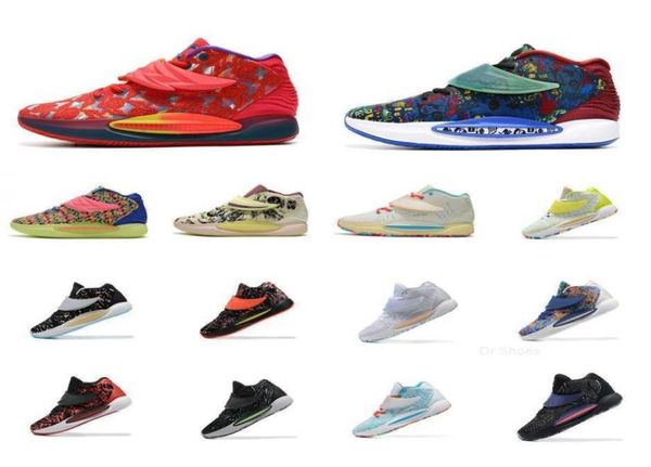 

mens kd 14 basketball shoes kevin durant 14s ron english red navy blue usa easter aunt pearl pink kids womens sneakers tennis with5141296