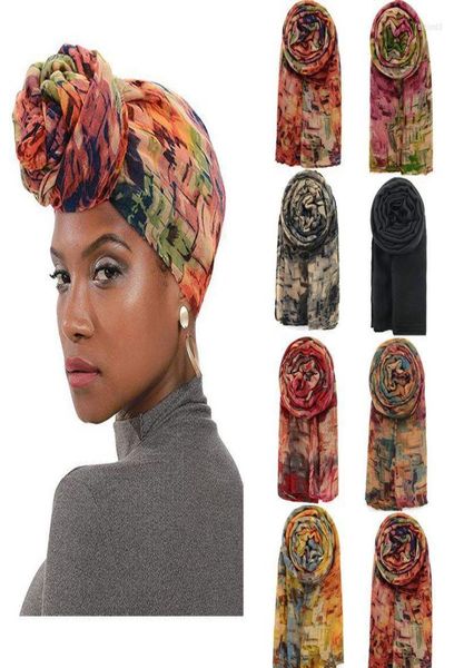 

scarves chenkio women39s turban african pattern knot headwrap beanie pretied bonnet chemo cap hair loss hat hijab undercap jer6686273, Blue;gray