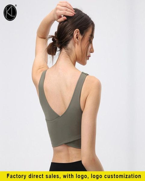 

yoga women039s sports bra fitness tube gym running workout crop female shockproof breathable back cross c29883304409