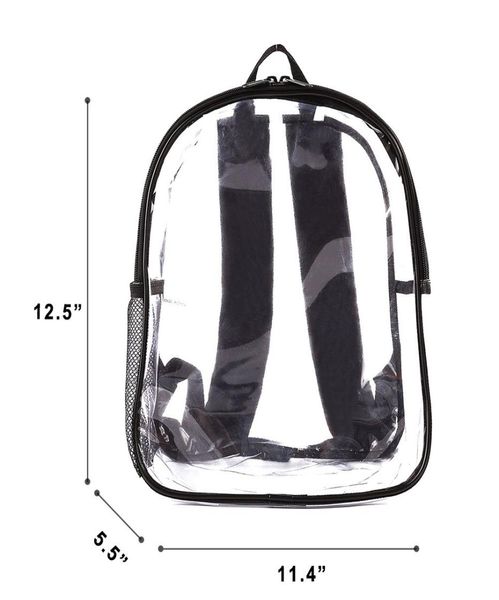 

heavy duty clear mini backpack stadium approved coldresistant transparent backpack for concert security travel stadium3884725