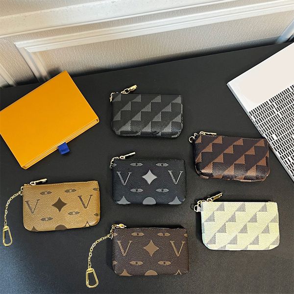 

Designer Keychains Bag Portable Car Key Case Coin Purse Card Accessories Flowers Plaid Letters for Man Woman Cartoon Animals 10 Colors