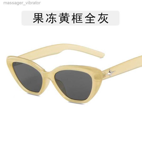 

eye star small frame cat's sunglasses female ins fashion spicy girl fashion street p personality hip hop glasses x4hd 1 pjqg, White;black