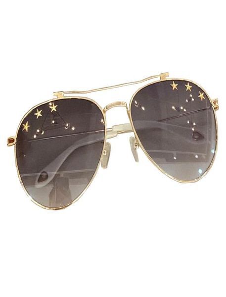 

sunglasses for men and women summer style 7057 antiultraviolet retro plate full metal oval frame design with stars fashion eyegla7559436, White;black