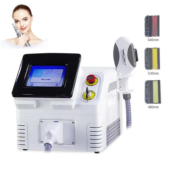 

2 in 1 e-light opt ipl hair removal skin rejuvenation non-invasion pigment removal nd yag laser 755 532 1064nm pico laser tattoo removal opt, Black