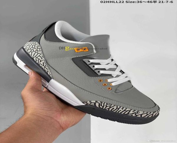

3 racer blue basketball shoes retro mens womens 3s sneakers ct8532 145 version5263181