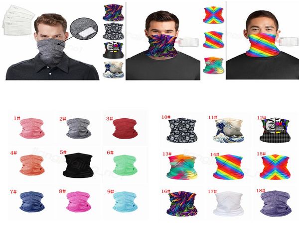 

face masks bandanas solid lgbt printed pm 25 filter mask outdoor head scarves neck wrap gaiter cycling face seamless magic scarf 7052570, Blue;gray