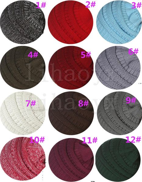 

women knitted beanie hat 36 colors soft stretch cable knit winter warm skull beanie 30pcs da0613248565, Blue;gray