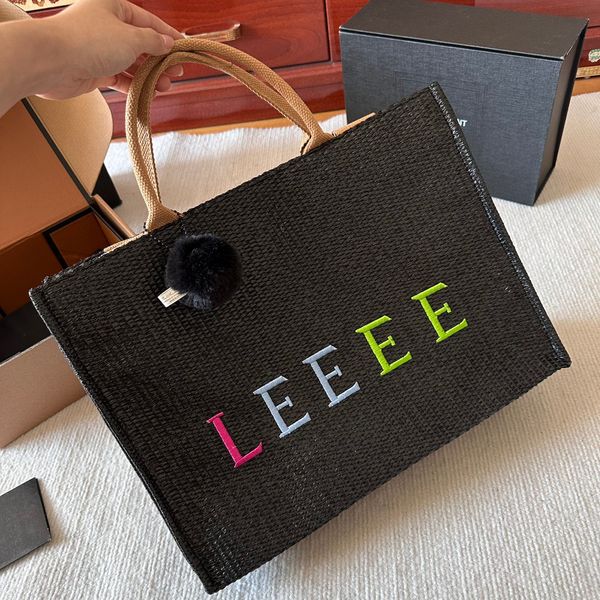 

designer bags tote brand luxury bag shopping bag women style handbag trendy designed fiber weaving hollowed out tote holiday beach bag totes