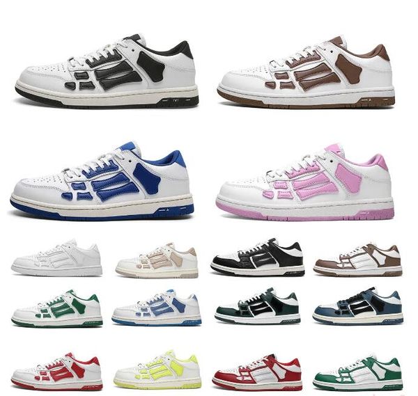 

2023 new amri skel hi sneakers bandana spring sneaker amirl men women casual shoes designer low shoe leather bones applique upper eva footbe