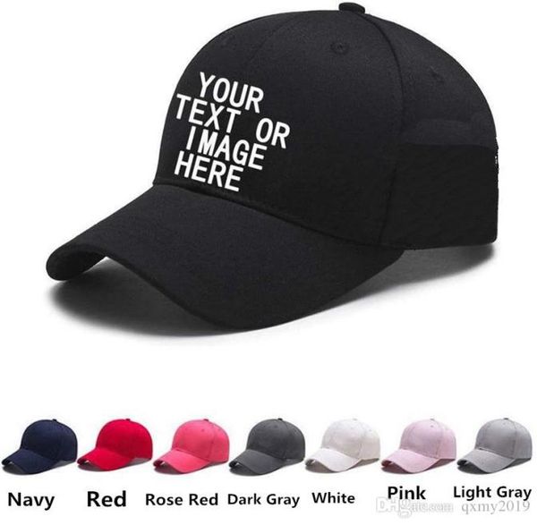 

1pcs hight quality personality custom your logotext cotton baseball cap adjustable dad hat casual outdoor cap hip hop hat snapbac2667961, Blue;gray