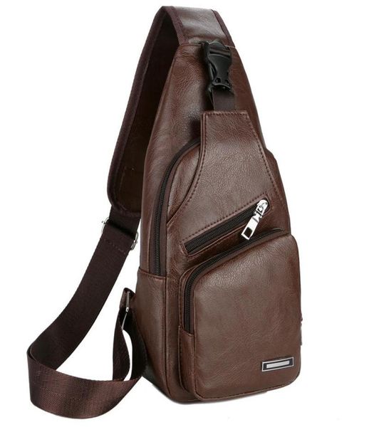 

duffel bags usb charging men teen chest pack leather sling shoulder bag boys portable phone crossbody waterproof fashion travel6556847