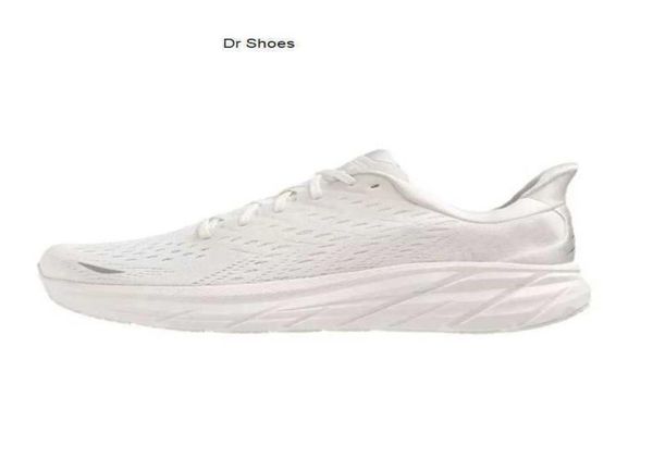 

designer hoka one clifton 8 running shoes white training sneakers womens mens sports shoe whole 36457877369