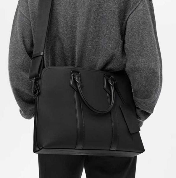 

m59159 briefcase men bag messenger purse aerogram grained cow leather designer briefcase portfolio attache case tote handbag shoul9218861
