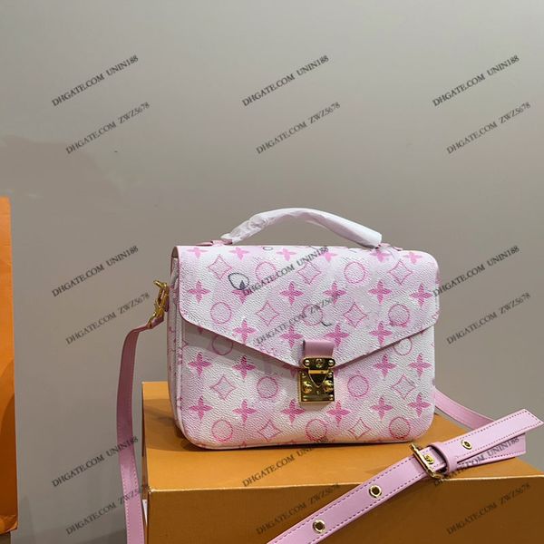 

23ss women luxurys designer totes bags onthego leather handbag flowers shouder crossbody ladies handbags pouch purse messenger bag 24cm