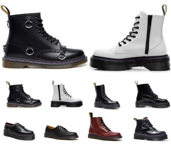 

men women winter boots smooth leather boot oxford shoes ankle half black white mens fashion platform snow booties1462492