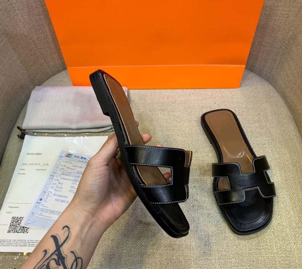 

women's sandals household slippers square head chain italian shoes designer's sheepskin .palmprint, odile print,light comfortable8, Black