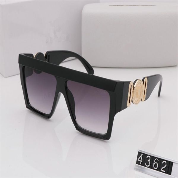 

2021 summer style sunglasses 4362 women men brand designer uv protection sun glasses clear lens and coating lens sunwear with box220m, White;black