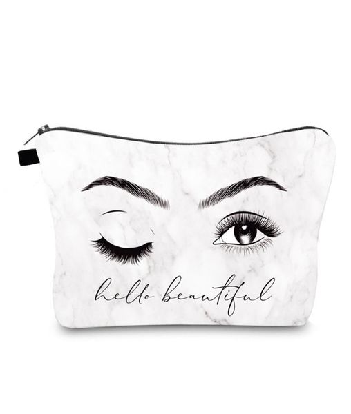 

new cosmetic bag fashion big eyes printing beauty wash kit bag multifunction travel storage bag waterproof makeup organizer3586332