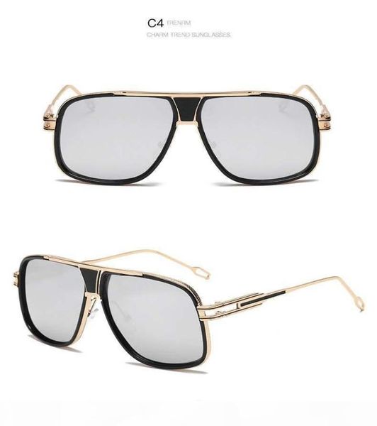 

sunglass men women dita glass fashion retro large frame metal gradient sunglasses street trend 615 no logo metal fram2372600, White;black