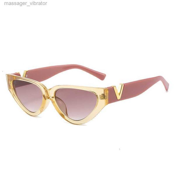 

new fashion show small 2023 frame cat eye sunglasses women's tidal y6rd gi6v, White;black
