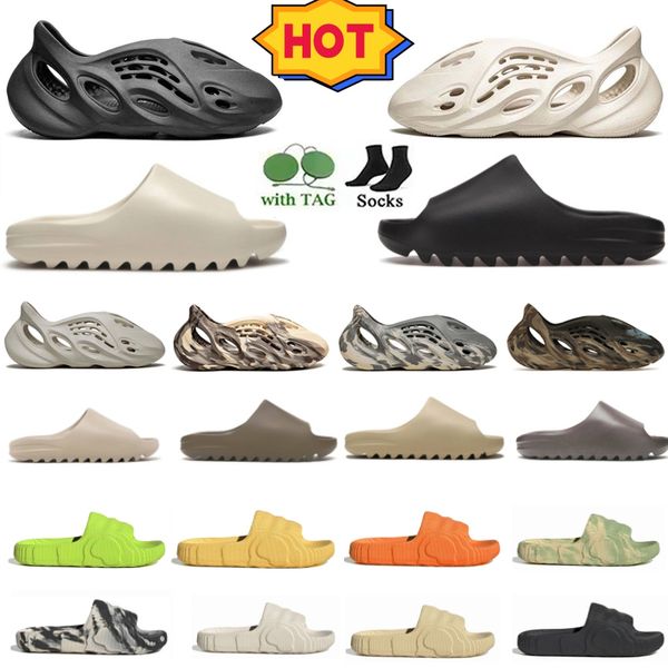 

slide foam runners slippers slides for carbon onyx sand cinder women shoes ochre stone salt flip flops orange desert bone brown sandals7dpu#, Black