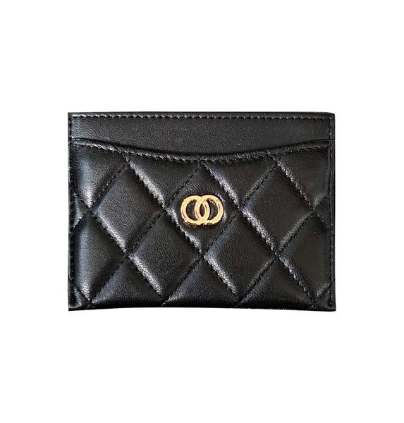 

luxurys designers 7a quality luxury wallets card holder lambskin coin womens caviar purses men classic leather wallet cardholder f2539950, Brown;gray