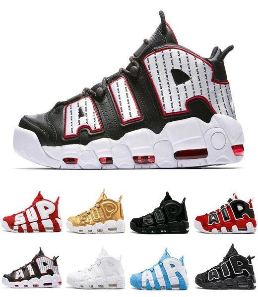 

more uptemp0s suptempos men women basketball shoes prm premium wheat gold metaallic tricolours 3m pippen sneakers 4046 zt2268650, Black