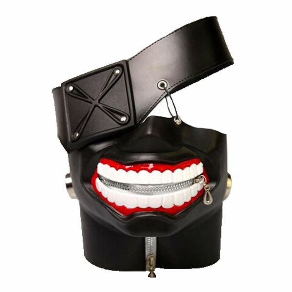 

tokyo ghoul kaneki ken 3d pu leather mask cosplay mask229a, Silver
