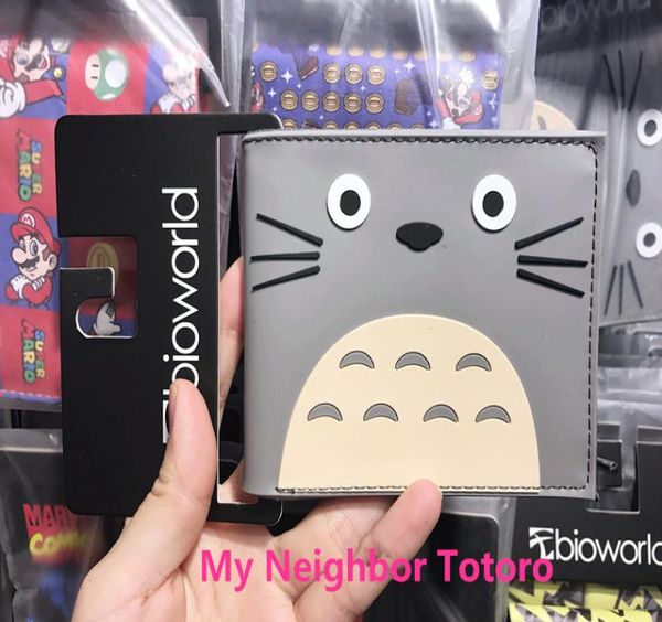 

japan cartoon designer cat wallet studio ghibli kawii my neighbor totoro purse for girls 3d picture hayao miyazaki anime wallets3698900, Red;black