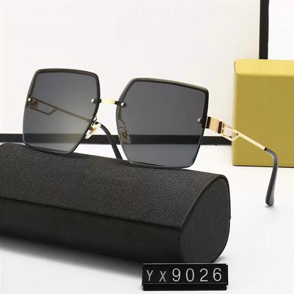 

designer sunglasses fashion summer beach glasses full frame letter rectangle design for man woman 4 optional 060, White;black
