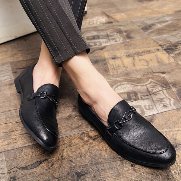 

jiashun shoe store 1752 pointed pea shoes small leather shoes male ke men outdoor sports running sneakers casual shoe athletics trainers