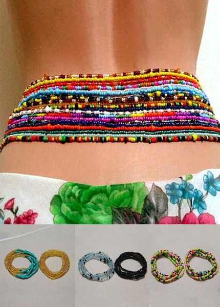 

waist bead jewelry women waist chain colorful body chain beach bikini belly chains for women girls summer5531310, Silver
