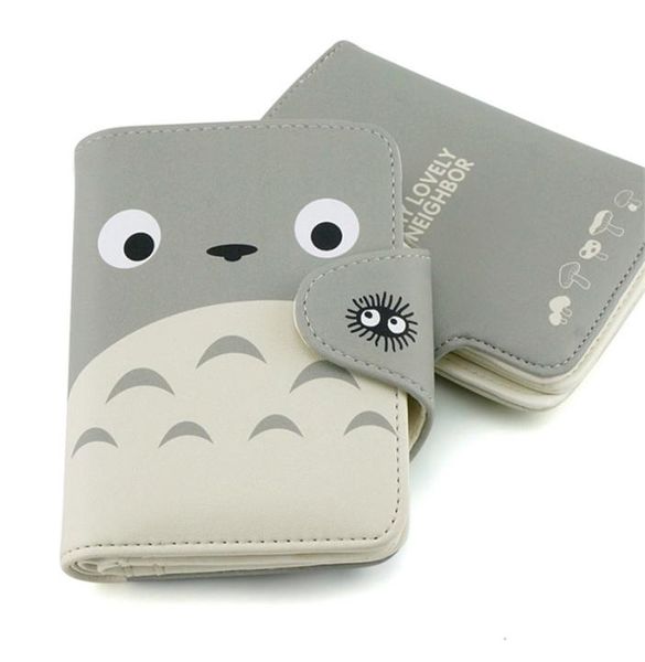 

my neighbor totoro wallet lovely cat japanese anime pu leather short purse hasp ladies wallet kawaii card holder for students1188443, Red;black
