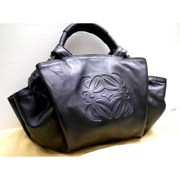 

women loeweei luxury bag nappa aire leather tote hand bag black from japan fashion shoulder bags