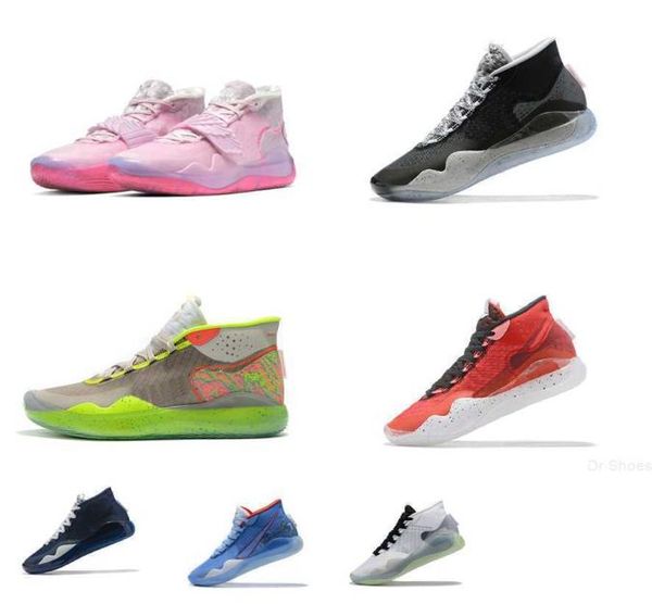 

womens kd 12 basketball shoes for kids kevin durant 12s xii aunt pearl pink blue gaze eybl red black white green sneakers tennis w9262843