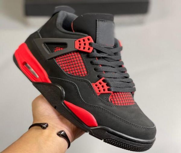 

with box 4 red thunder mens basketball shoes 4s black whitered men womens outdoor sneakers trainers sports ct8527016 us 55129786095