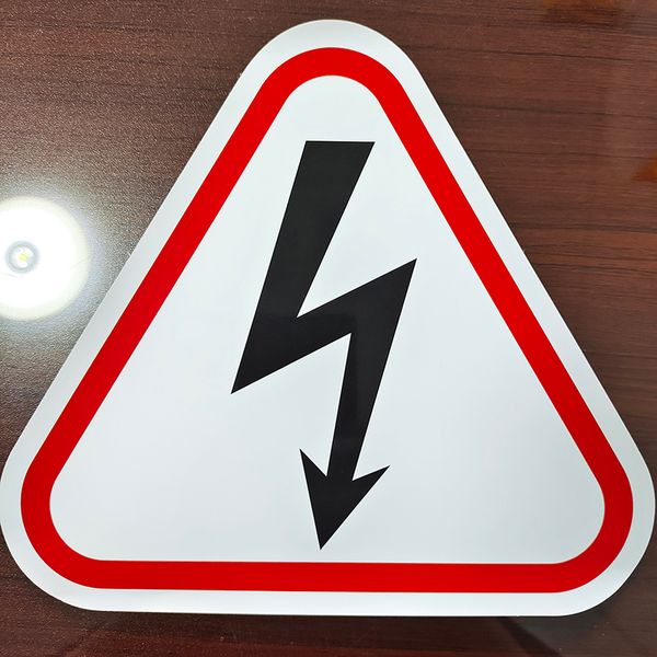 

50pcs 21x19cm DANGER HIGH VOLTAGE Label No Admittance Safety Sign Electricity Warning Durable Waterproof Tear Resistant PVC Sticker