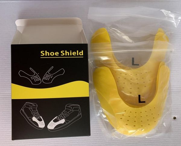 

shoes shields for sneaker anti crease wrinkled fold shoe support toe cap sport ball shoe head stretcher shoes trees with boxes for5399481, White;pink