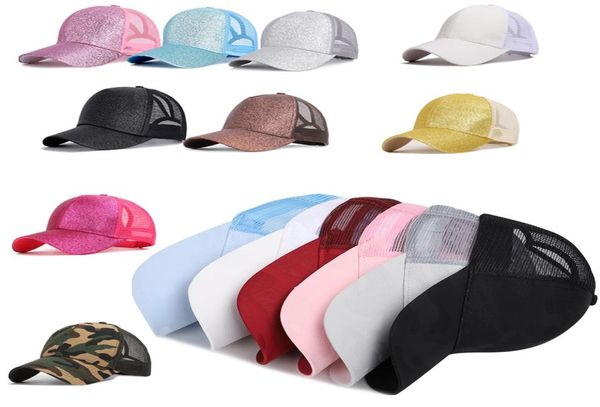 

women summer baseball caps camouflage ponytail base ball hat mesh female adjustable snapback hip hop cap5505222, Blue;gray