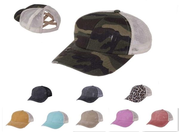 

hole ponytail baseball hat washed cotton baseball cap summer breathable mesh running hat beach snapback ooa80955092284, Blue;gray