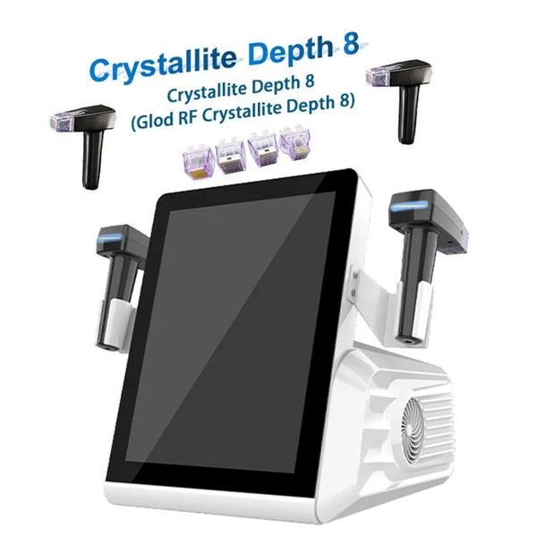 

painless skin tightening microneedle rf protble fractional micro-needling 8mm depth facial anti-aging face wrinkle removal glod rf microneed