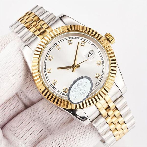 

ladies watches clearance automatic auto date wristwatch 36 41mm stainless steel watchs sapphire crystal waterproof luminous f292h, Slivery;brown