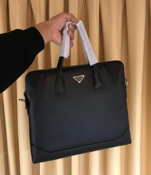 

designer men039s briefcases luxury men039s bag leather large capacity doubble compartments black business bag s1787606