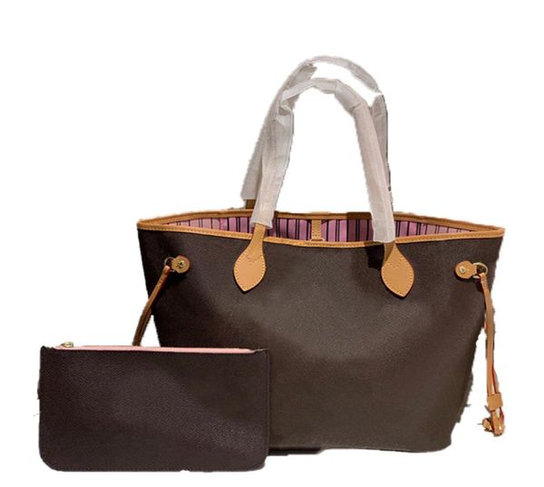 

2022 2pcs fashion woman women luxurys designers bags leather handbags messenger crossbody shoulder bag totes wallet lady clutch1340268