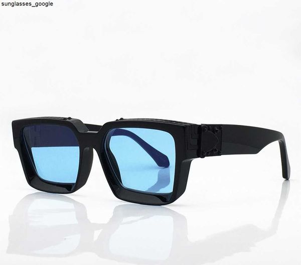 

millionaire sunglasses for men women square vintage classic fashion avant-garde style 1165 glasses anti-ultraviolet come with box and handba, White;black